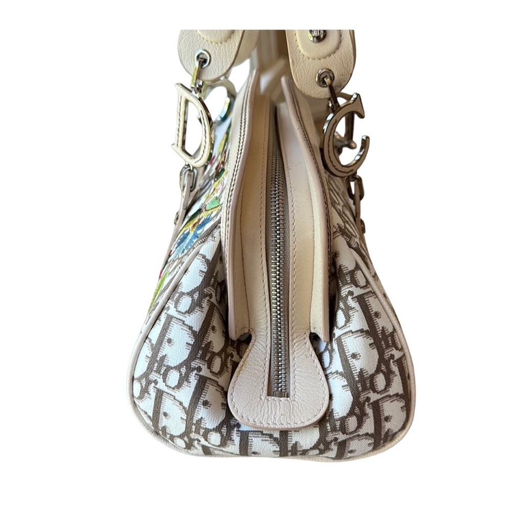 CHRISTIAN DIOR Diorissmo canvas handbag with floral embellishment, Never used - Picture 6 of 16
